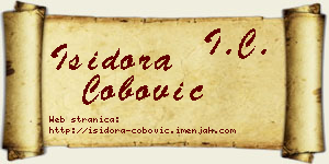 Isidora Čobović vizit kartica